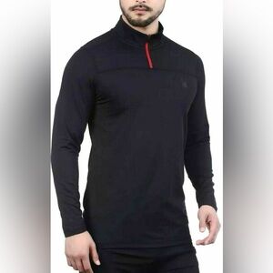 Men’s Spyder Active ProWeb 1/4 Zip Pullover Black Size Medium